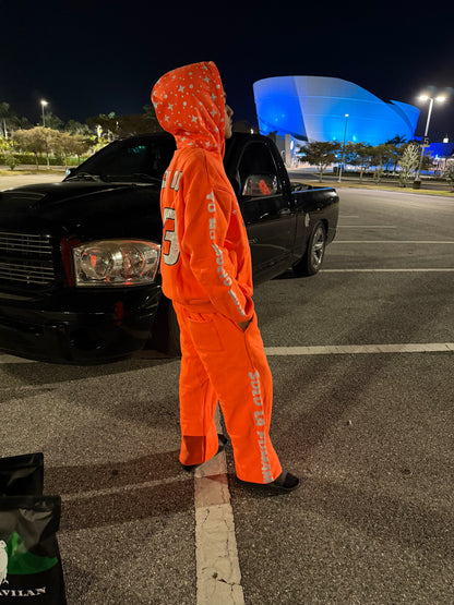 Orange sweatsuit
