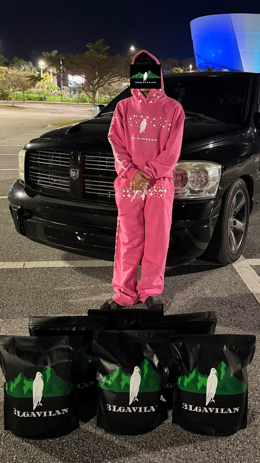 Pink sweatsuit